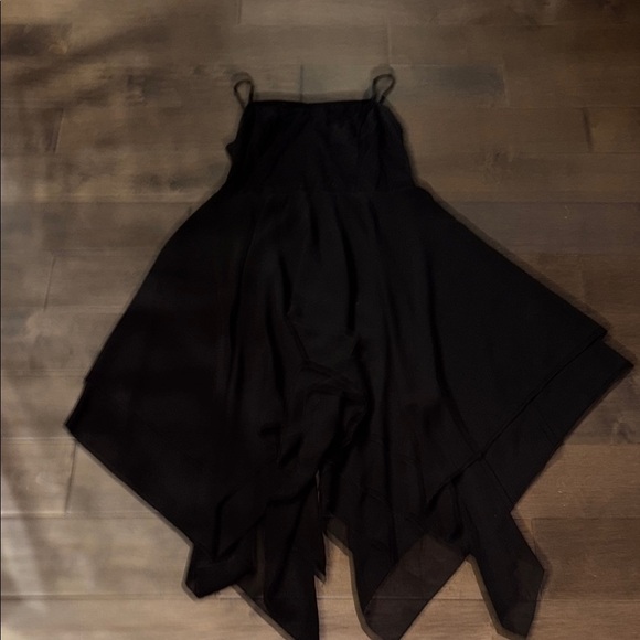 iEFiEL Women's Lyrical Chiffon Ballet Dance Dress Asymmetric High-Low Skirt, XXL - Picture 3 of 7